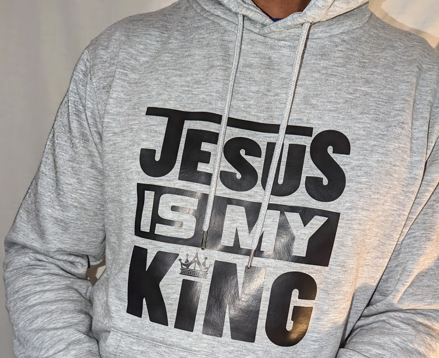 Grey Hoodie - Jesus is King