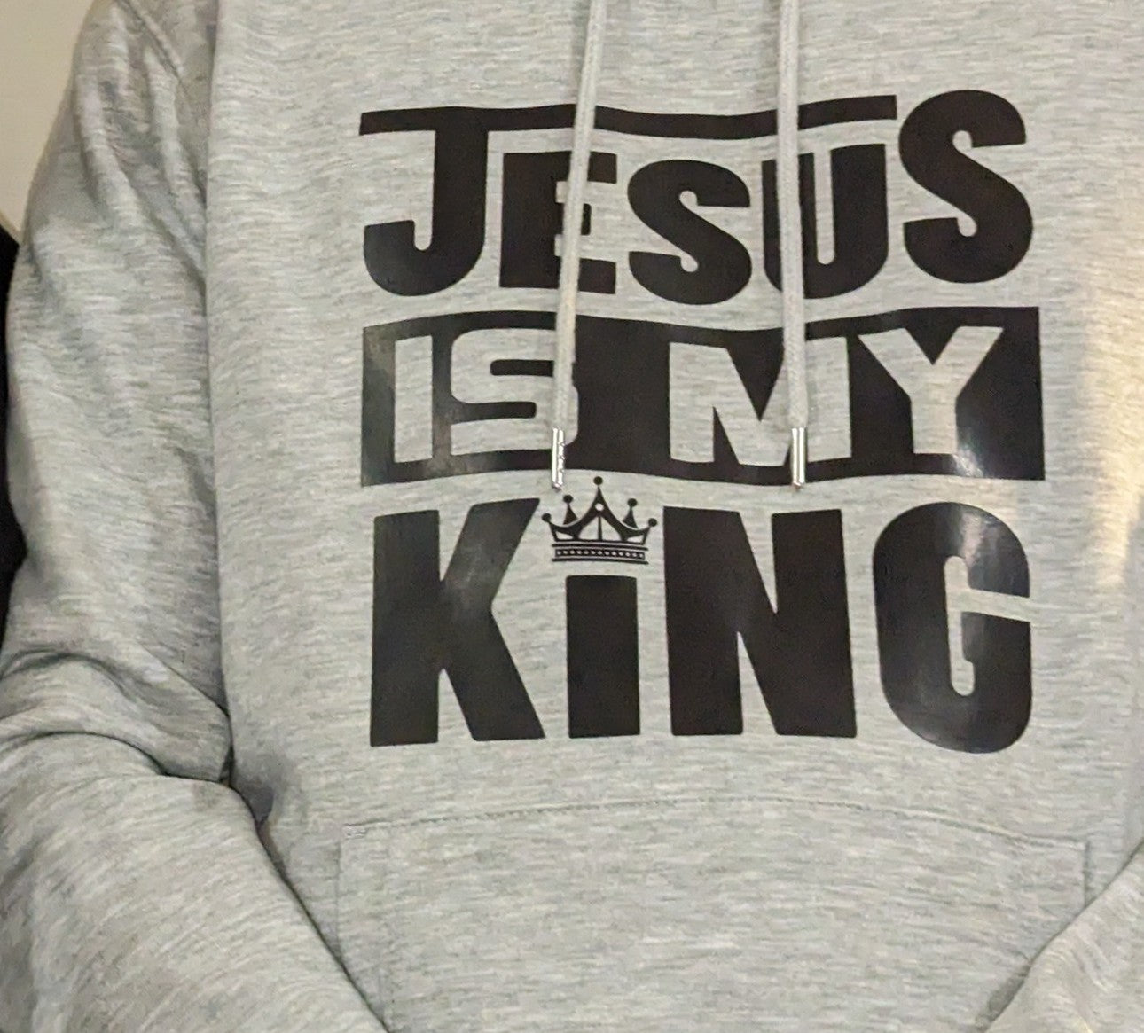 Grey Hoodie - Jesus is King