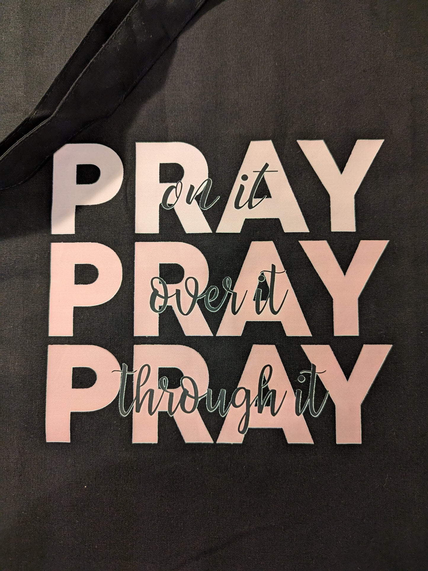 Tote Bag - Pray Black & Pink
