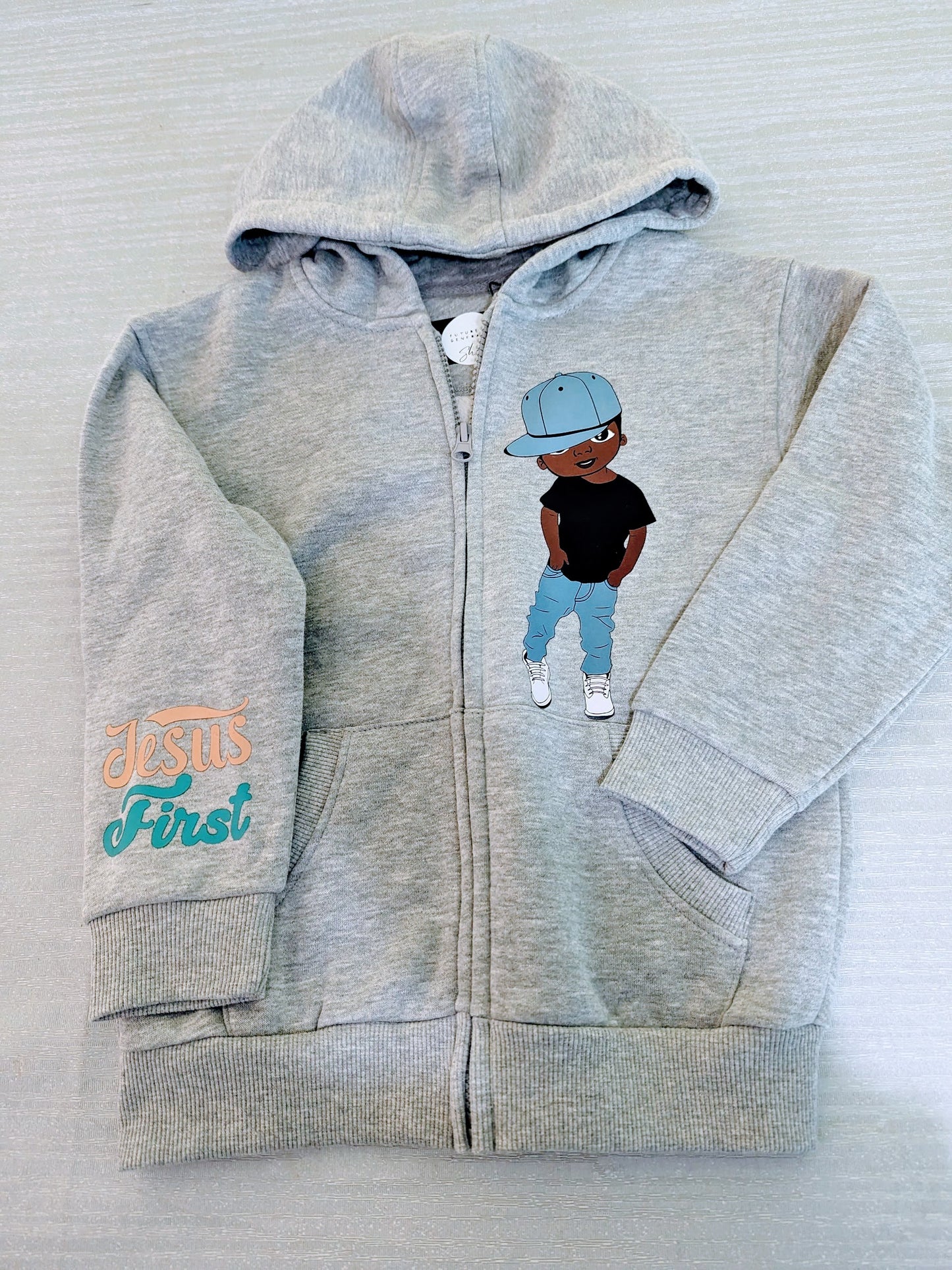 Boy - Cap/Jesus First Zip Hoodie
