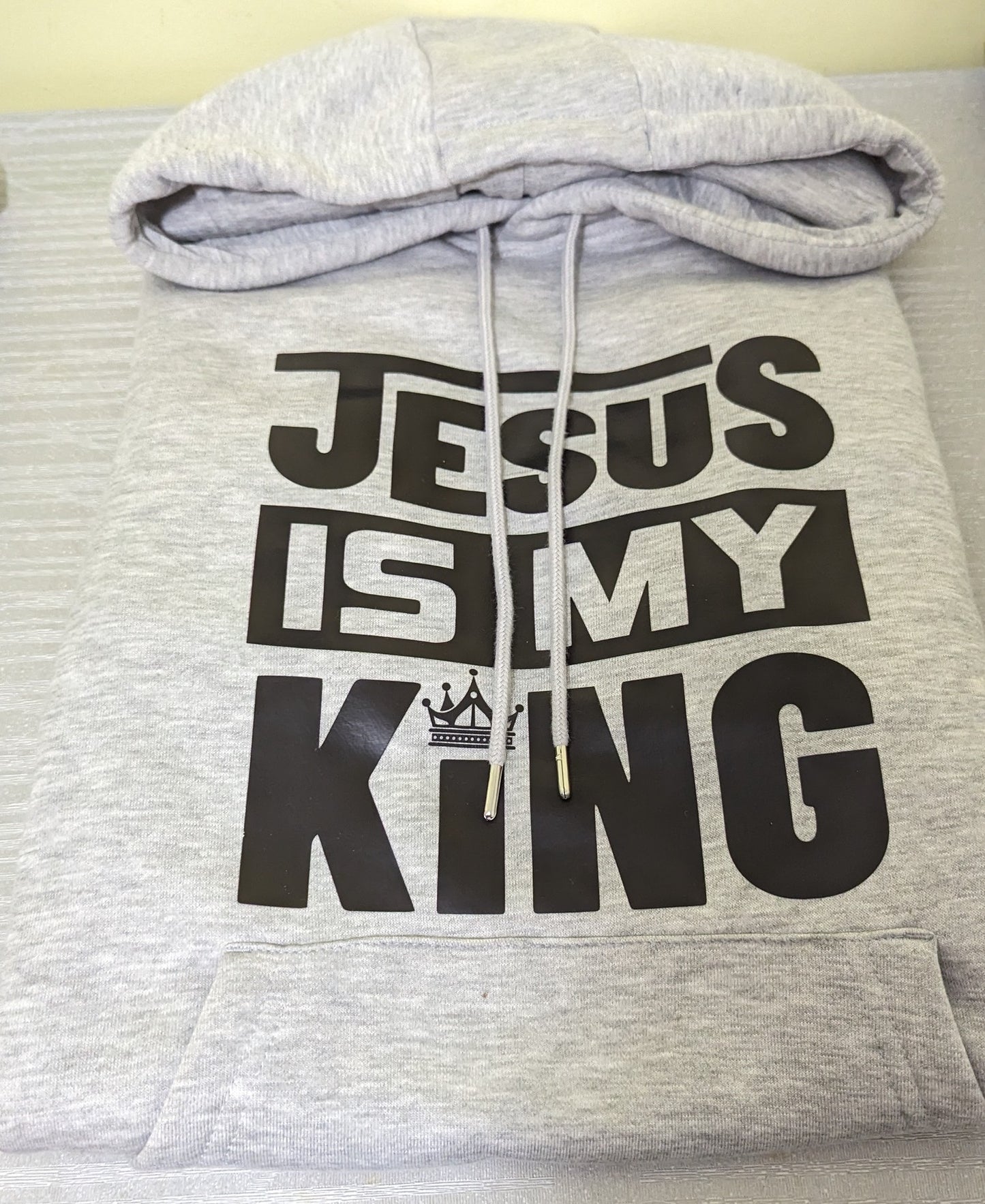 Grey Hoodie - Jesus is King