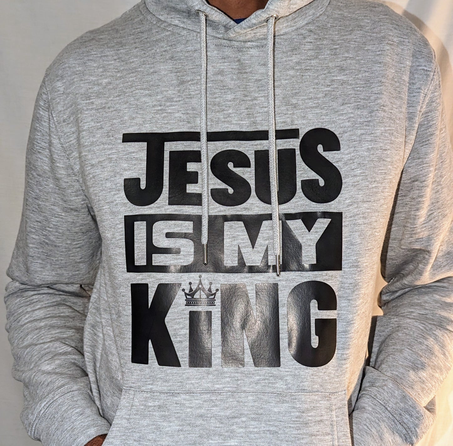 Grey Hoodie - Jesus is King