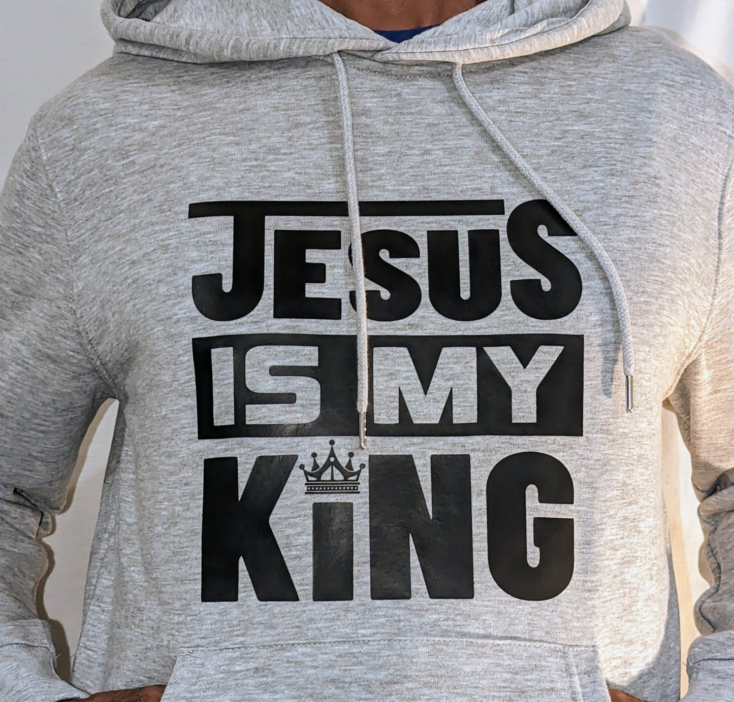 Grey Hoodie - Jesus is King