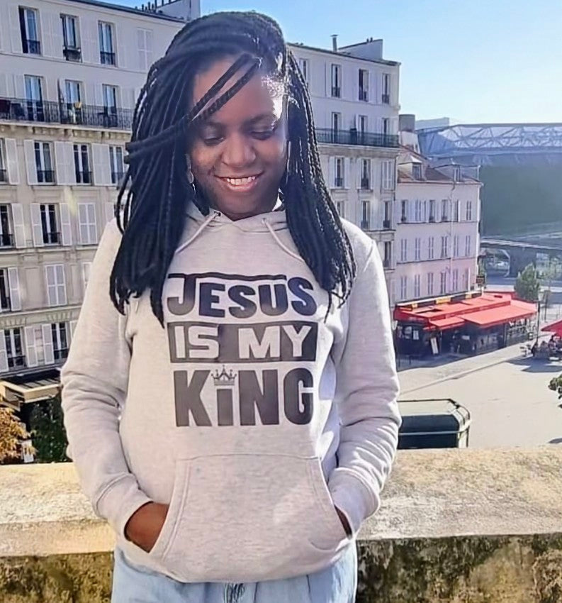 Grey Hoodie - Jesus is King