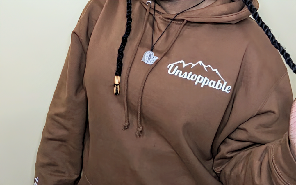 Brown Oversized Hoodie - Unstoppable