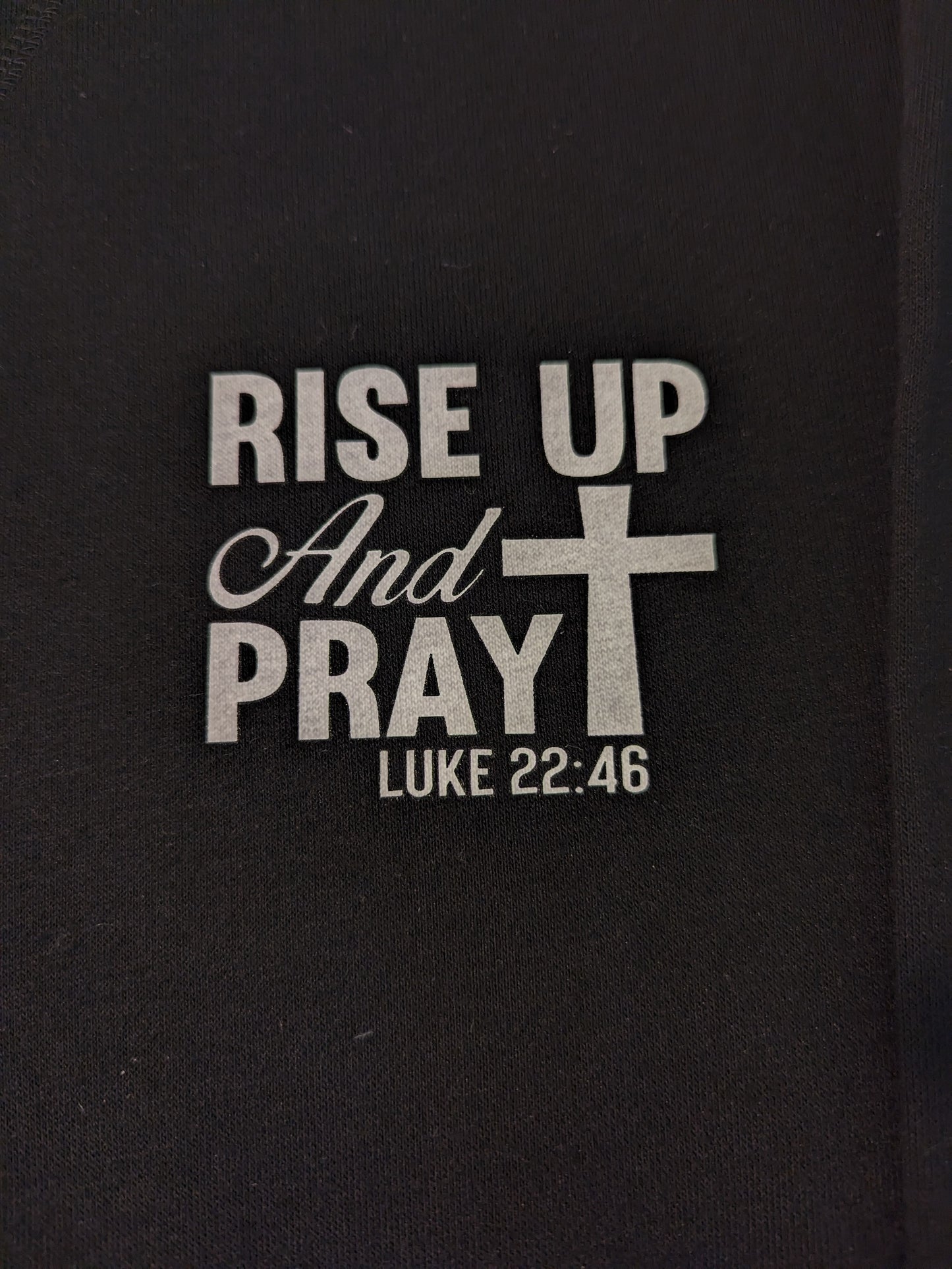 Black Hoodie - Rise up and pray|Jesus