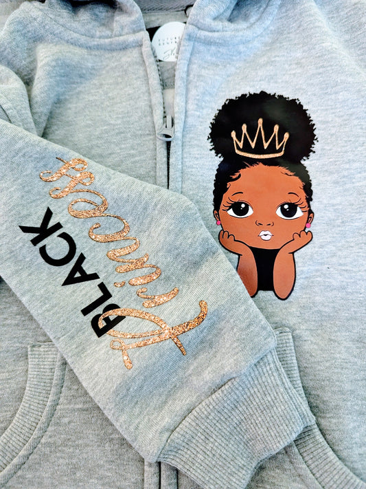 Girl Black Princess Hoodie